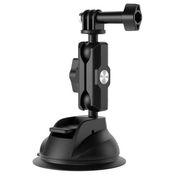 TELESIN Universal Suction Cup Holder with phone holder and action camera
mounting TE-SUC-012