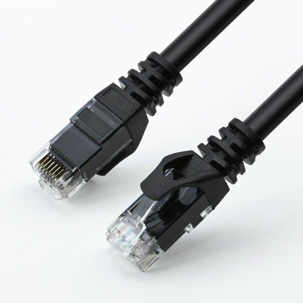 Nestron NCN-P1C6U-5CBK UTP patch kábel, Cat6, réz, fekete, 5 m