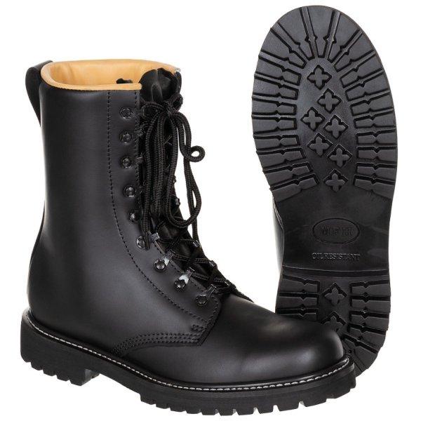 MFH int. comp. BW combat boots leather black - német katonai bőr bakancs 48