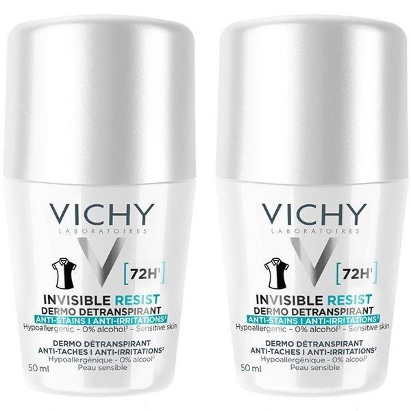 Vichy Golyós izzadásgátló készlet Invisible Resist 72H
(Antiperspirant) 2 x 50 ml