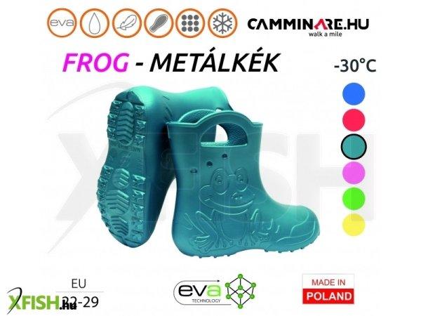 Camminare Frog Eva -30C Gyerek Csizma Metálkék 24-25