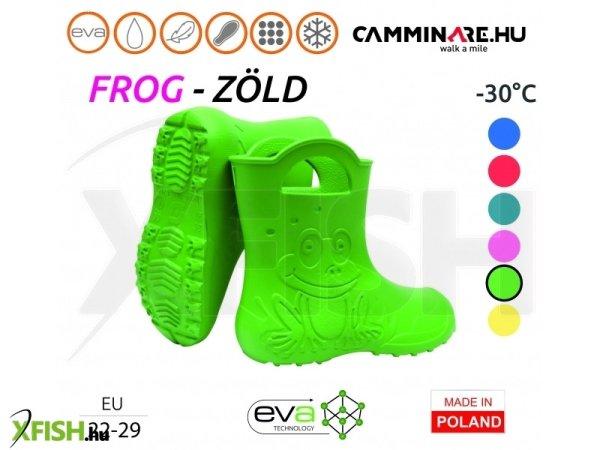 Camminare Frog Eva -30C Gyerek Csizma Zöld 24-25