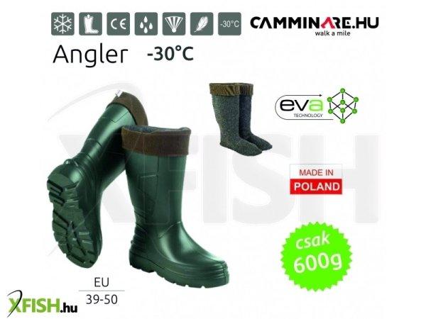 Camminare Angler Eva -30C Horgász Csizma Zöld 40