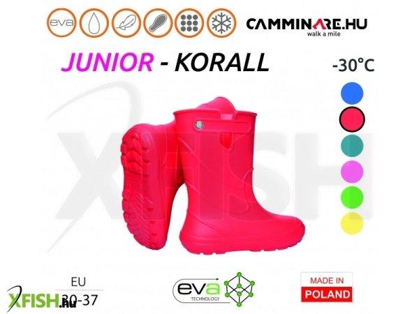 Camminare Junior Eva -30C Gyerek Csizma Korall 36-37