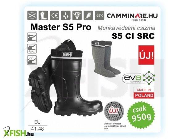 Camminare Master S5 Pro Eva -35C Horgász Csizma Fekete 44