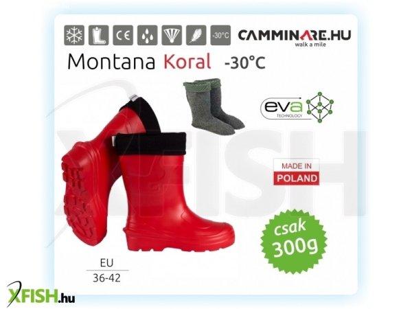 Camminare Montana -30C Női Eva Horgász Csizma Korall 36