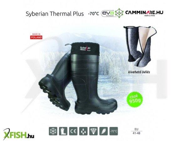 Camminare Syberian Thermal Plus Eva -70C Horgász Csizma Fekete 43