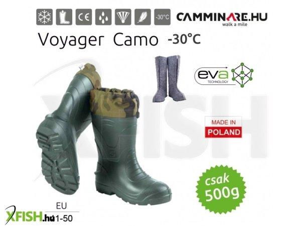 Camminare Voyager Camo Eva -30C Horgász Csizma Zöld 47