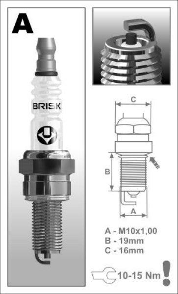 Ar 10 c brisk cr9e ar10c gyertyák