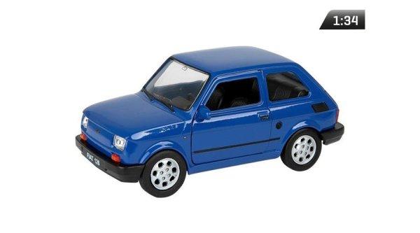 Makett autó, 1:34, PRL FIAT 126p, sötétkék (A83926)