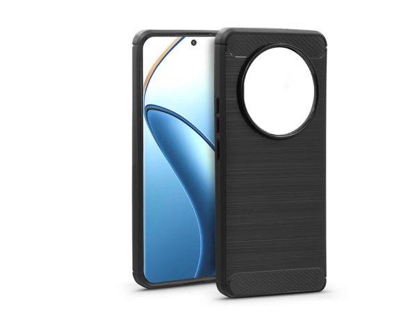 Haffner Carbon szilikon tok - Realme 12 Pro/12 Pro+ 5G - fekete