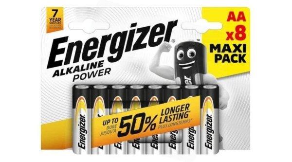 Energizer Alkaline Power Alkáli Tartós Ceruza Elem AA LR6 B8