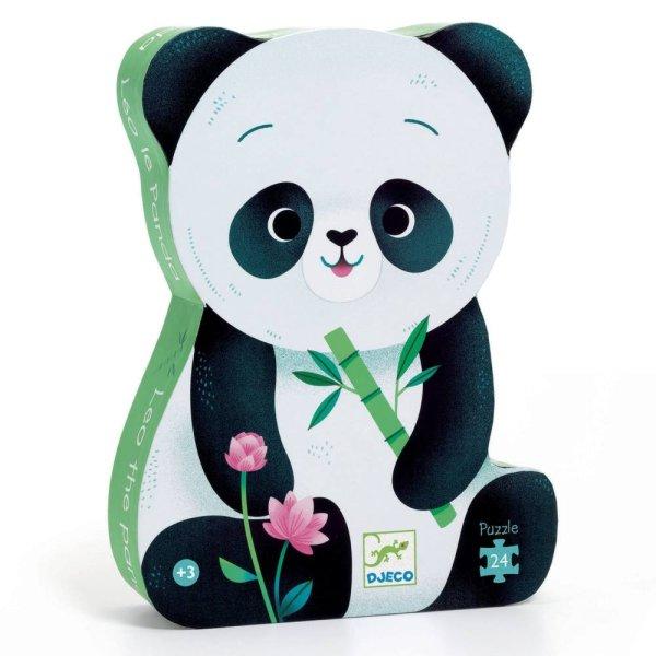 Leo a panda - Formadobozos puzzle 24 db- Leo - Djeco