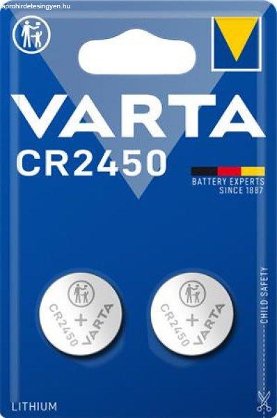 Gombelem, CR2450, 2 db, VARTA "Professional"