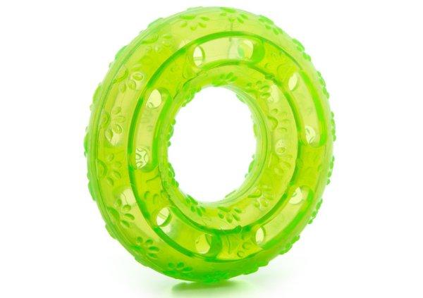 Jk Animals Small Dog Toy - Green kutya játék karika 12cm (45906-1)