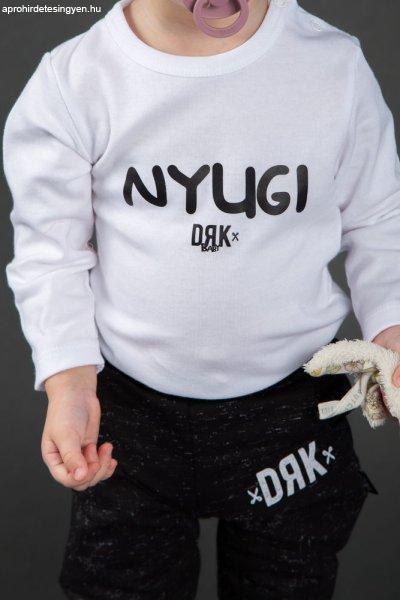 Dorko DRK "Nyugi" mintával nyomott hosszú ujjú baba body