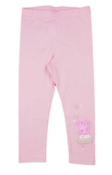 Elasztikus pamut kislány leggings Peppa malac mintával