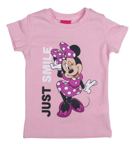 Rövid ujjú kislány póló Minnie egér mintával