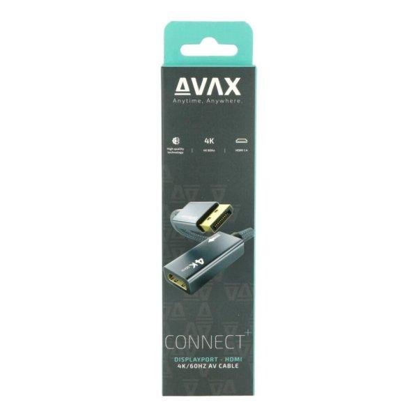 Avax AV600 Displayport - HDMI 1.4 4K/30Hz AV Cable Black