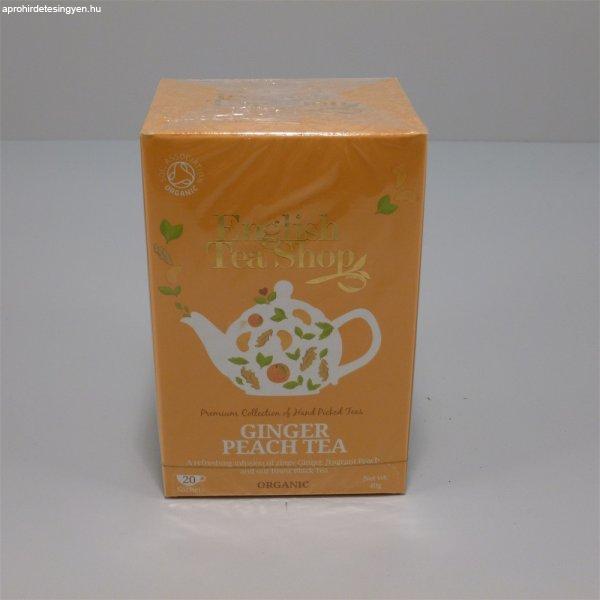 English Tea Shop bio gyömbéres barack tea 20x2g 40 g