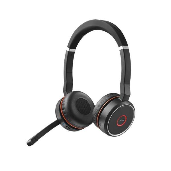 Jabra Evolve 75 SE MS Stereo with Link 380 Bluetooth Headset Black