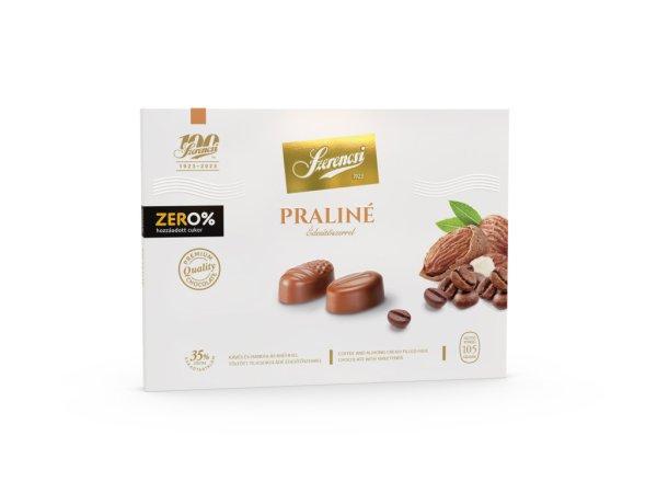 Szerencsi zero praliné mandula és kávékrémmel töltött maltitos
tejcsokoládé 105 g