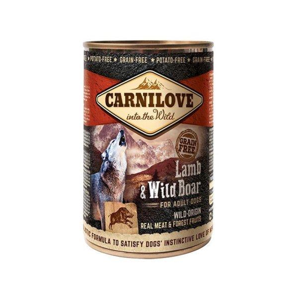 Carnilove Adult Lamb & Wild Boar Can - Bárány és Vaddisznó Hússal konzerv
400g