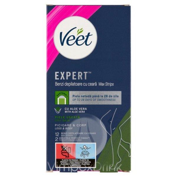 Veet Expert h.gy. szalagok száraz bőr 12db