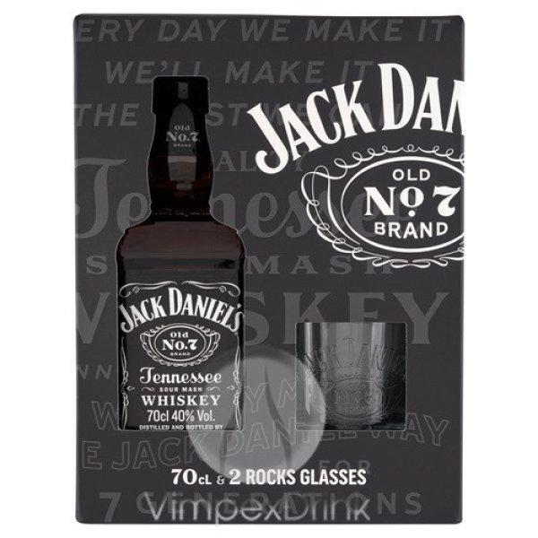 Jack Daniels Whisky+2pohár 0,7l 40%DRS