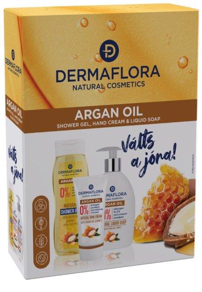 Dermaflora 0% díszdoboz (folyékony szappan+kézkrém+tusfürdő) argán 1 db