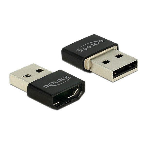 DELOCK Átalakító HDMI-A female > USB Type-A male fekete