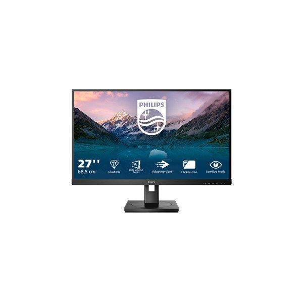 PHILIPS VA monitor 27" 275S9JML, 2560x1440, 16:9, 300cd/m2, 4ms,
HDMI/DisplayPort/3xUSB, Pivot, hangszóró