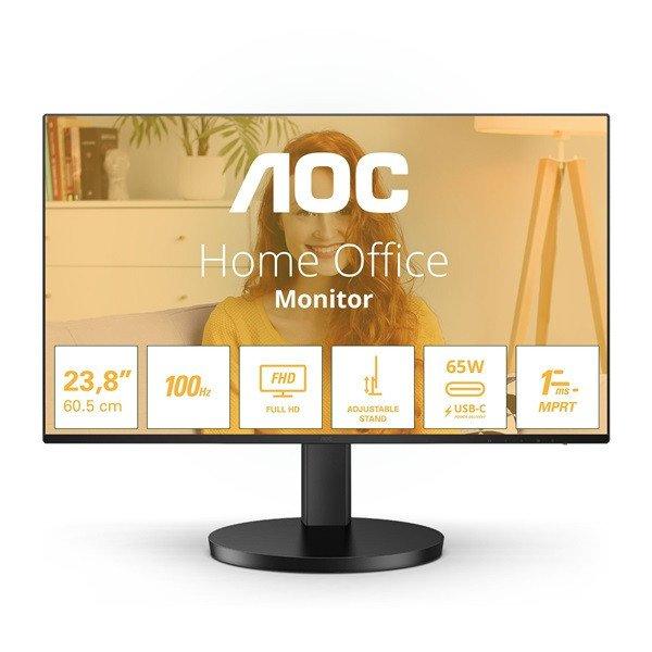 AOC IPS monitor 23.8" 24B3CF2 1920x1080, 16:9, 250cd/m2, 4ms,
HDMI/2xUSB/USB-C, hangszóró, 100Hz