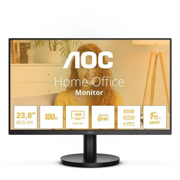 AOC IPS monitor 23.8" 24B3CA2 1920x1080, 16:9, 250cd/m2, 1ms,
HDMI/USBx2/USB-C, hangszóró, 100Hz