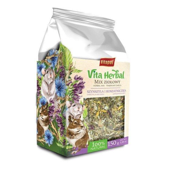 Vitapol Vita Herbal Csincsilla és Degu Gyógynövény Keverék 150g