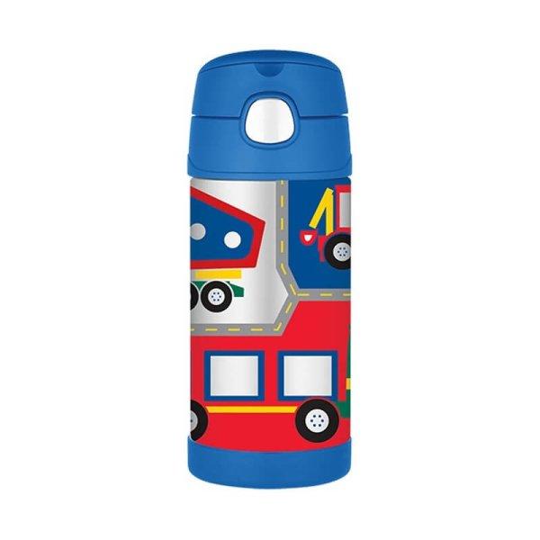 Thermos Gyermek termosz szívószállal - construction 355 ml