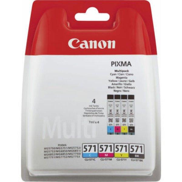 CANON® CLI-571 EREDETI TINTAPATRON Multipack 4x7 ml (≈ 1374 oldal) ( 0386C005
)