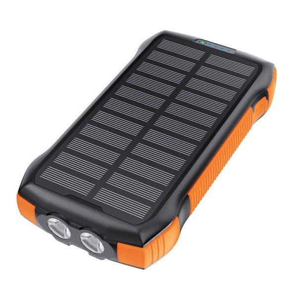 Choetech B567 Solar power bank with inductive charging 3x USB 20000mAh 20W / QC
18W / Qi 10W (black-orange)