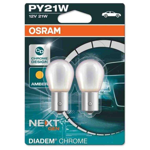 7507dc-02b osram 12v 21w diadem chorme izzók *