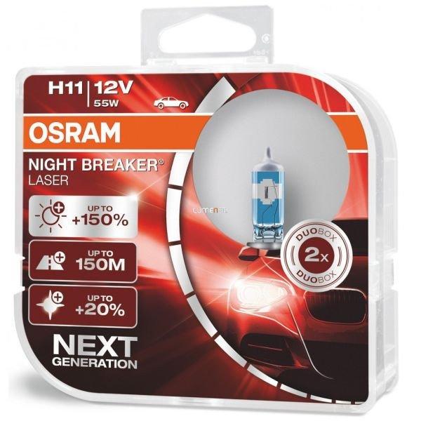 64211nl-2db osram 12v h11 +150% izzók *