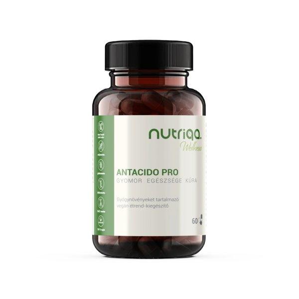 Nutriqa antacido pro gyomor egészsége kúra vegán kapszula 60 db