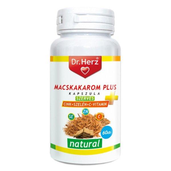 Dr. Herz Macskakarom + Szerves Cink+Szelén+C-vitamin kapszula (60db) 