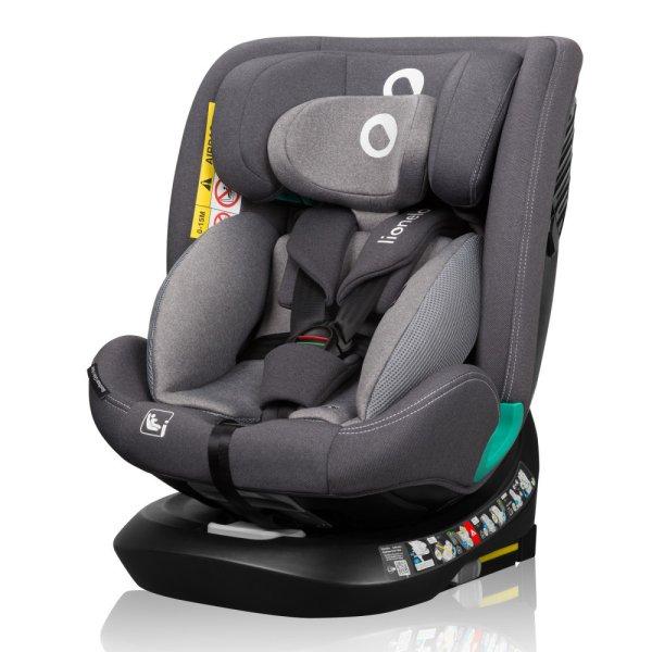 Lionelo Bastiaan One I-Size 360°-ban forgatható ISOFIX gyermekülés (40-150
cm) - Grey Stone