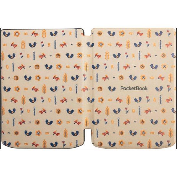 POCKETBOOK e-book tok - PB629, PB634 gyári Tok birds print