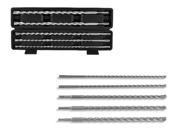 ParkSide SDS+ Hammer Drill Bit Set - 5 darabos 450 mm SDS Plus kalapácsfúró /
ütvefúró fúrószár készlet kőhöz, falazathoz, téglához