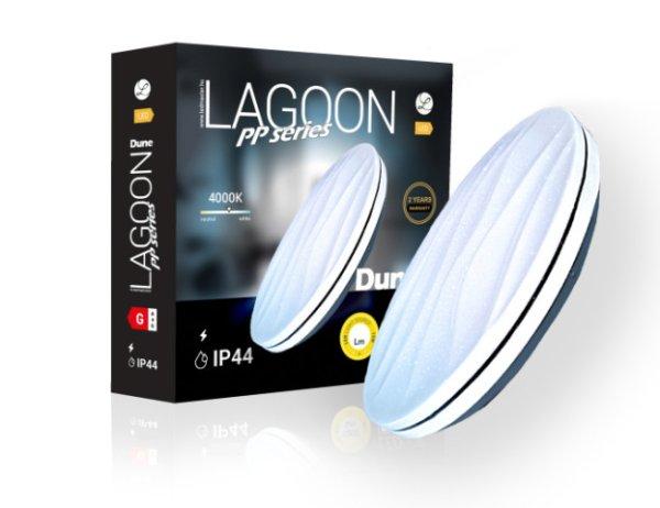 Lagoon PP series Dune 18 W-os ø330 mm kerek natúr fehér mennyezeti lámpa
IP44-es védettségű