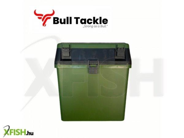 Bull Tackle Szerelékes Horgász Láda Zöld 35x22x38cm