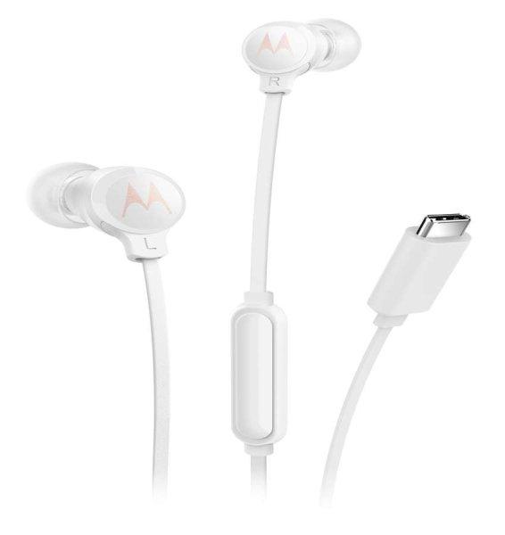 Motorola Earbugs 3C-S USB Type-C vezetékes headset mikrofonnal | Fehér