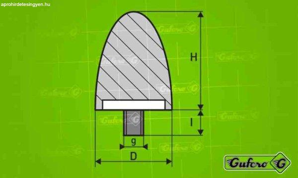 Ütközöbak univerzális m8 kúpos d=50mm h=67mm gufero 349518 egyéb