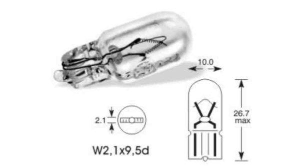 Llb501t lucas 12v 5w w2.1x9.5d w5w izzó lucas *